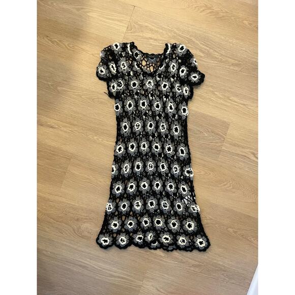 Twinset macrame coverup dress size large - Picture 1 of 6